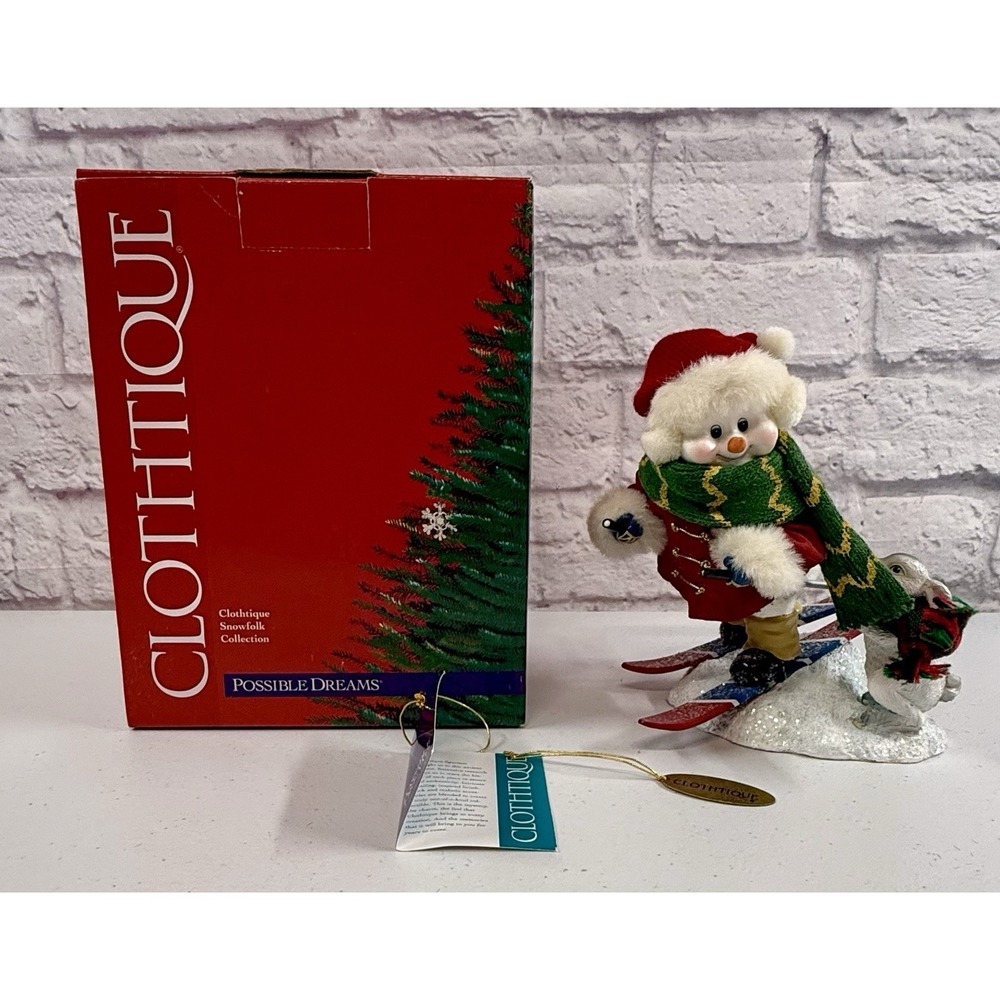 Clothtique Possible Dreams Beresford BUNSICLE Snowman  Figure 7" *MINT* 2002
